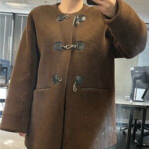 Rebecca Minkoff Brown Toggle Blazer